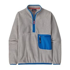 Patagonia Re-Tool 1/2 Zip Fleece - Salt Grey Bayou Blue (women’s size S)